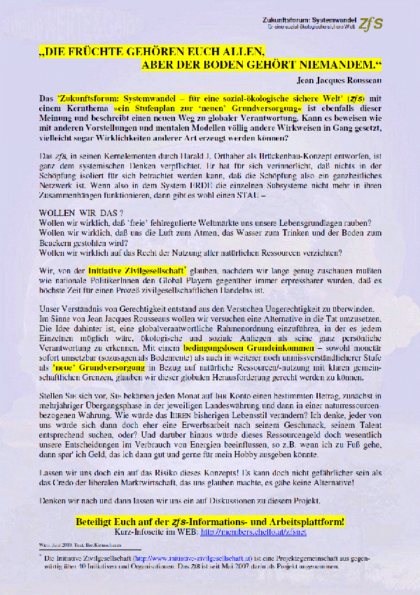 ZfS -- Infoblatt